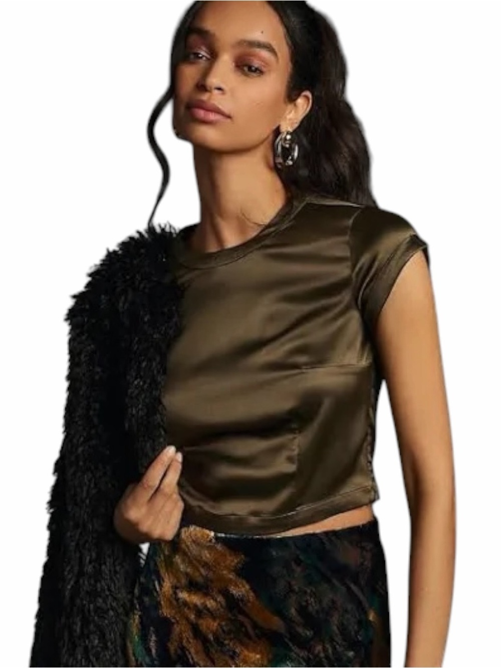NWT Anthropologie Satin Top - Picture 4 of 4